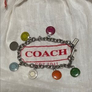 Coach Multicolor Charm Bracelet